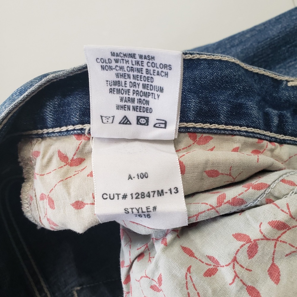 Y2K American Eagle Womens Jeans Size 8 Bootcut Flare Low Rise‎ Grunge Casual - Picture 6 of 6